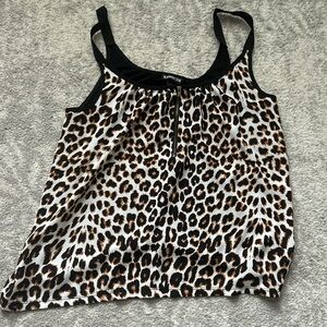 Cheetah print tank top
